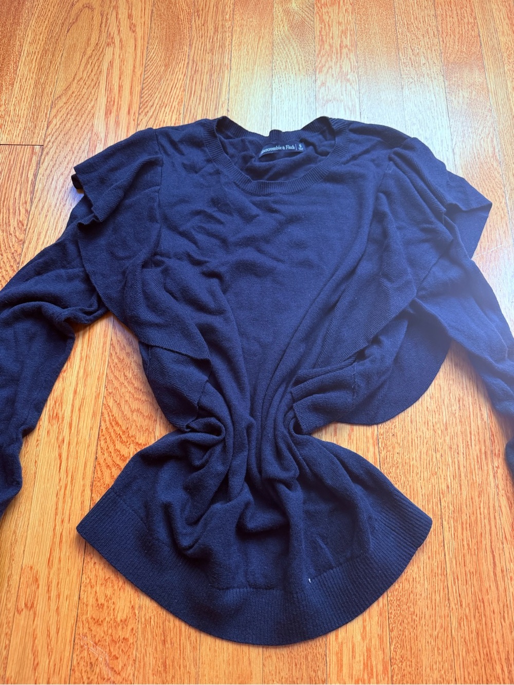 Abercrombie & Fitch Black Crewneck Sweater